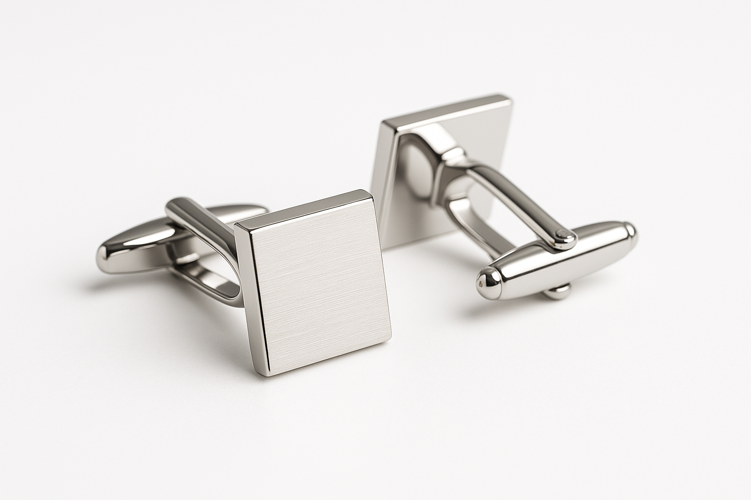 Men's Professional Silver Cufflinks